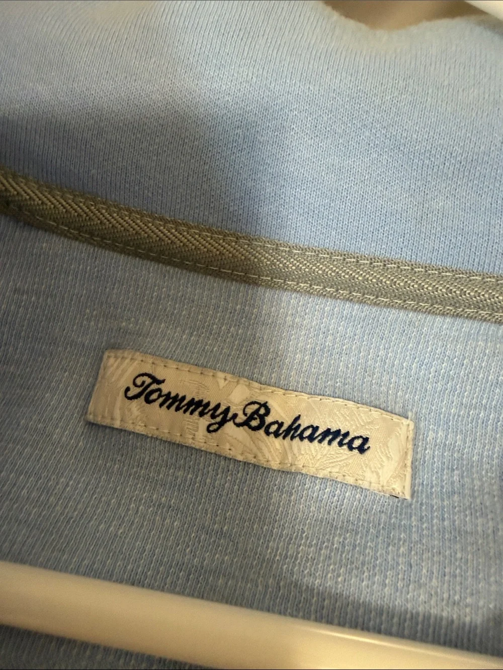 Tommy Bahama Light Blue Quarter-Zip Sweater